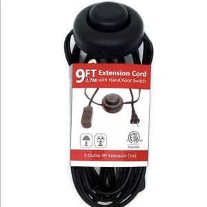 Christmas Foot switch power 9Ft Outlet 2 prong.